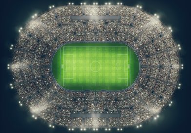 Sold out football stadium