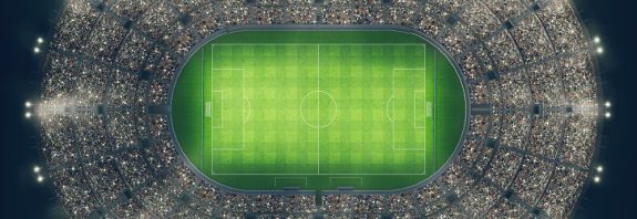 Sold out football stadium