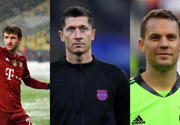 Thomas Muller, Manuel Neuer, Robert Lewandowski
