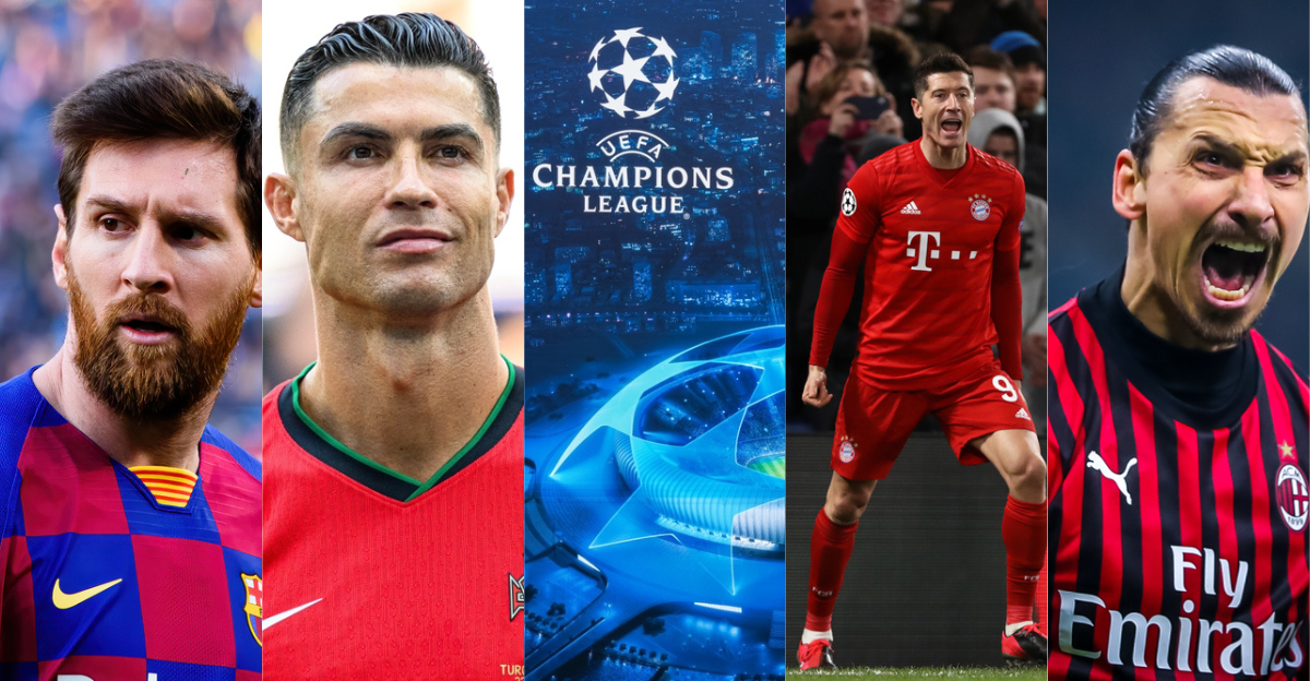 Liga Mistrzów UEFA – Piłkarze z Największą Liczbą Występów, Uszeregowani od Najmniejszej do Największej