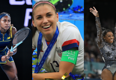 Coco Gauff, Alex Morgan, Biles
