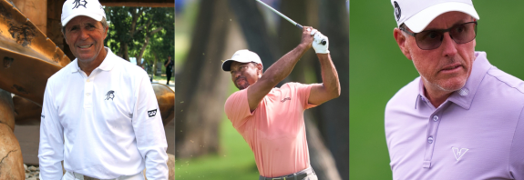 Tiger Woods, gary Player, Phil Mickelson