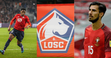 Andre Gomes. Losc Lille, Jonathan David
