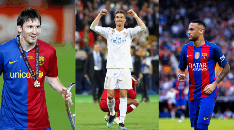 messi, ronaldo, neymar