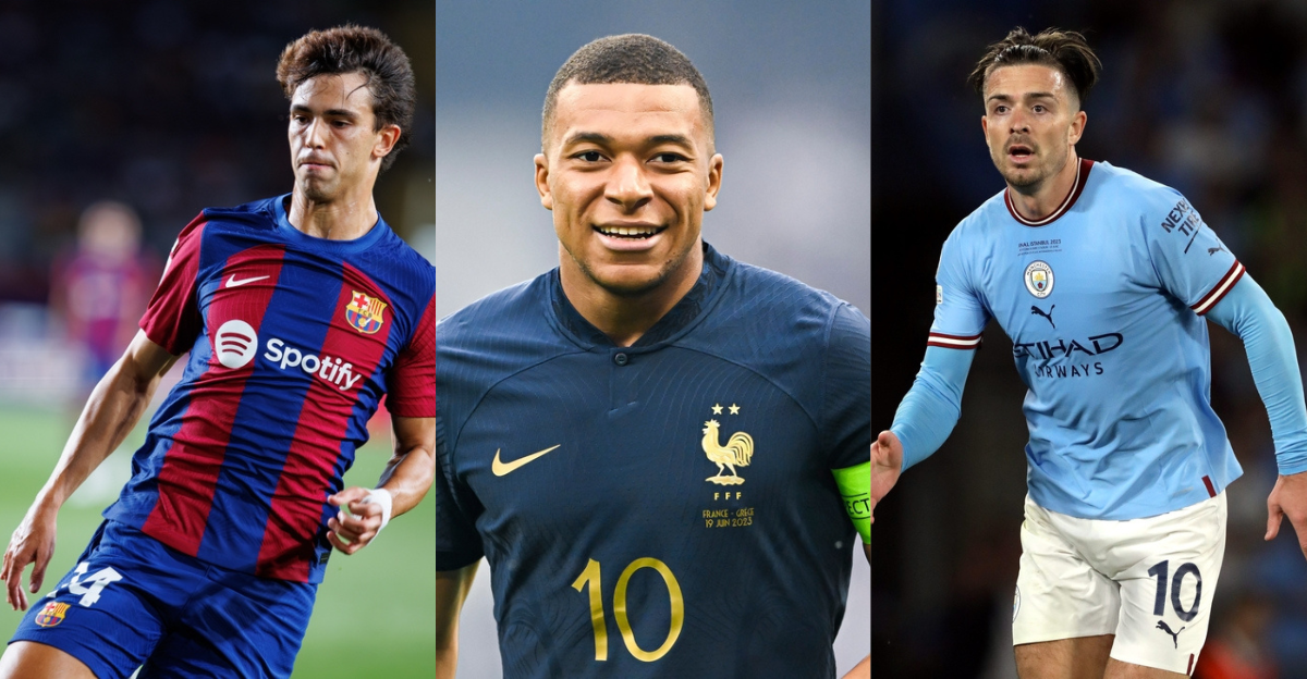 Joao Felix, Kylian Mbappe, Jack Grealish