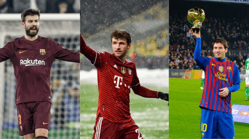 Gerard Pique, Thomas Muller, Thomas Muller