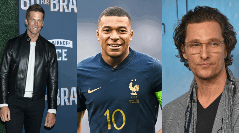 Tom Brady, Kylian Mbappe, Matthew