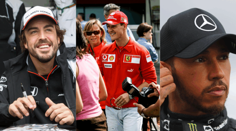 Alonso, Michael Schumacher, Lewis Hamilton