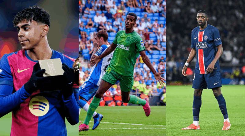 Lamine Yamal, Alexander Isak, Ousmane, Ousmane Dembele
