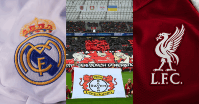 Real Madrid, Bayer Leverkusen, Liverpool