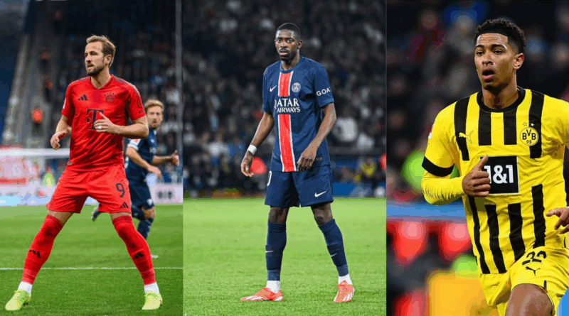 Harry Kane, Ousmane Dembele, Jude Bellingham