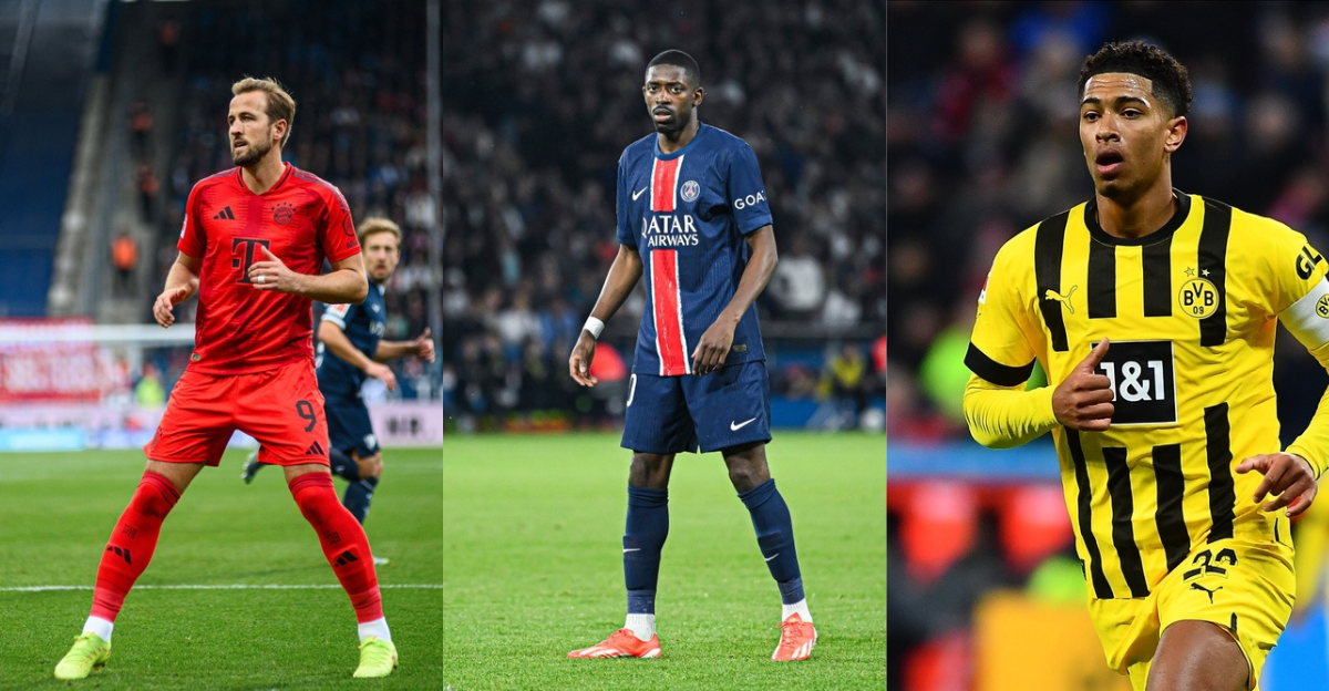 Harry Kane, Ousmane Dembele, Jude Bellingham