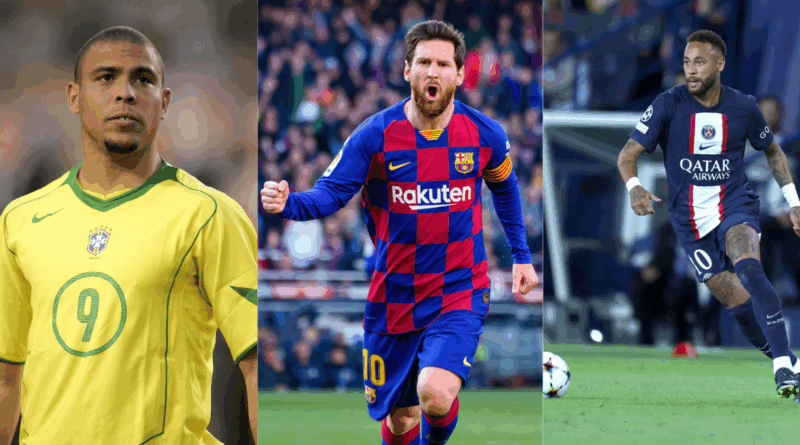 Ronaldo Nazario, Messi, Neymar