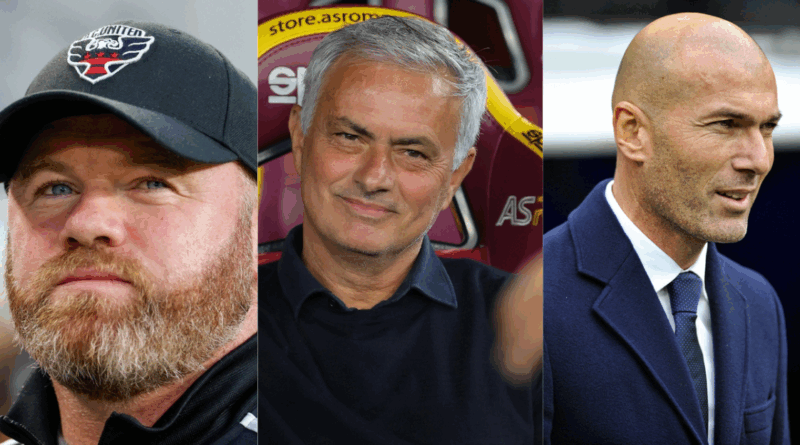 Wayne Rooney, Jose Mourinho, Zinedine Zidane