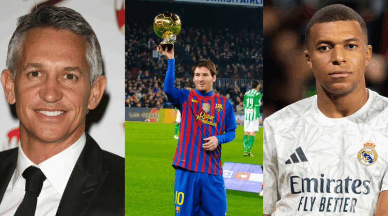 Gary Lineker, Lionel Messi, Kylian Mbappe