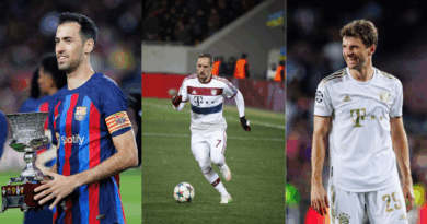 Busquets, Ribery. Muller