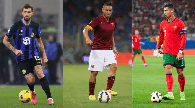 Acerbi, Totti, Ronaldo