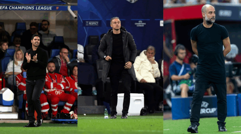 Enrique, Arteta, Guardiola