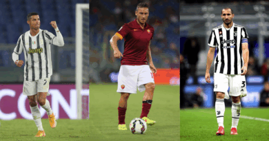 Ronaldo, Totti, Chiellini