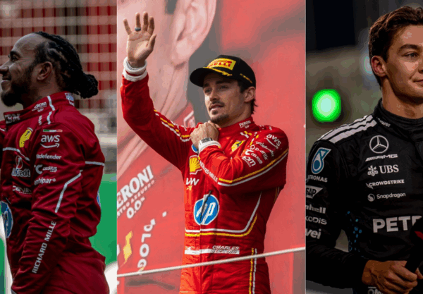 Hamilton, Leclerc, Russel