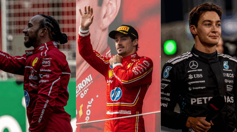 Hamilton, Leclerc, Russel