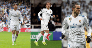 Ronaldo, Modric, Bale