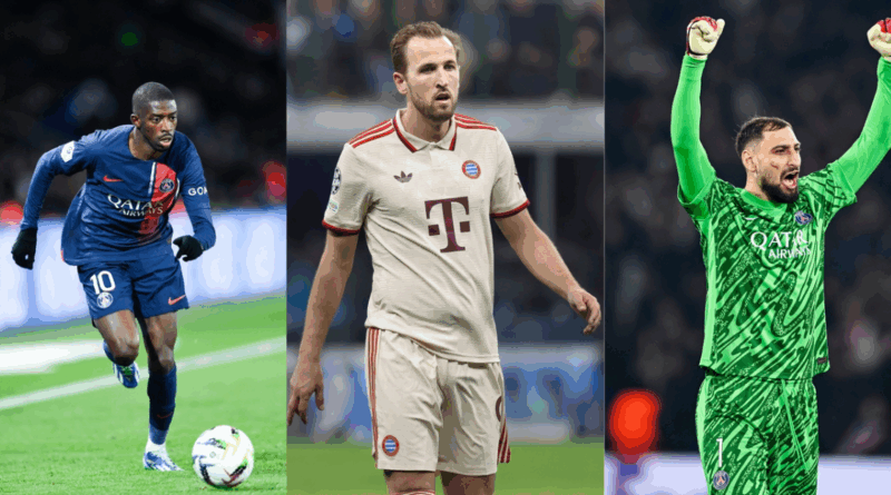 Ousmane Dembele, Harry Kane, Ganluigi Donnarumma