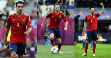 Xavi, Iniesta, Busquets
