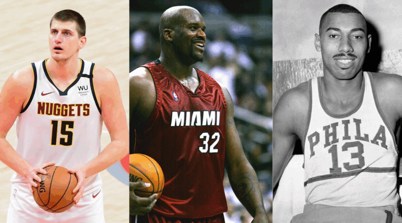 Jokic, Shaq, Chamberlain