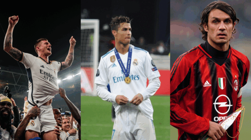 Toni Kroos, Cristiano Ronaldo, Paolo Maldini