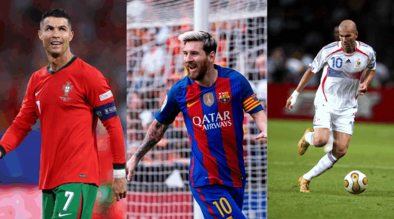 Ronaldo, Messi, Zidane