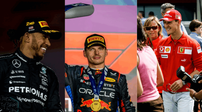 Hamilton, Verstappen, Schumacher