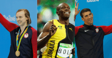 katie ledecky, Usain Bolt, Michael Phelps.