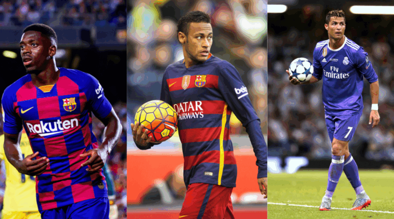 Dembele, Neymar, Ronaldo