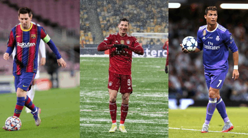 Messi, Lewandowski, Ronaldo