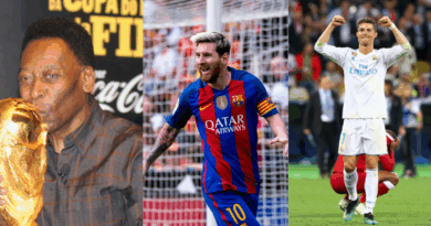Pele, Lionel Messi, Cristiano Ronaldo