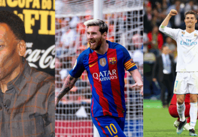 Pele, Lionel Messi, Cristiano Ronaldo