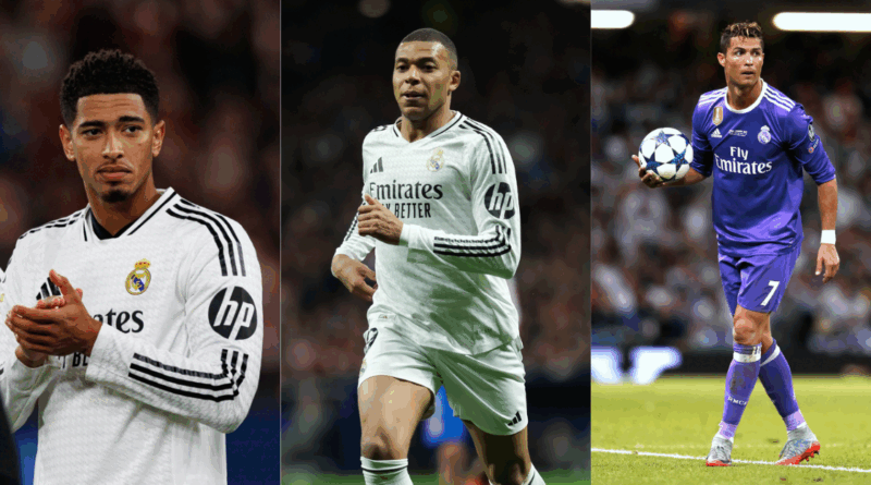 Jude Bellingham, Kylian Mbappe, Cristiano Ronaldo