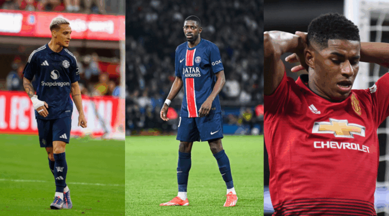Antony, Ousmane Dembele, Marcus Rashford