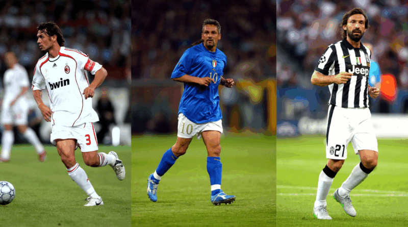 Maldini, Baggio, Pirlo