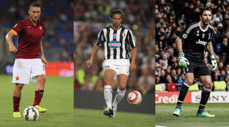 Totti, Del Piero, Buffon