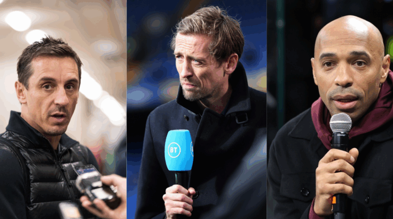 Gary Neville, Peter Crouch, Thierry Henry
