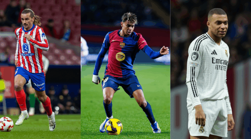 Griezmann, Yamal, Mbappe