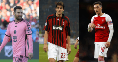 Lionel Messi, Kaka, Mesut Ozil