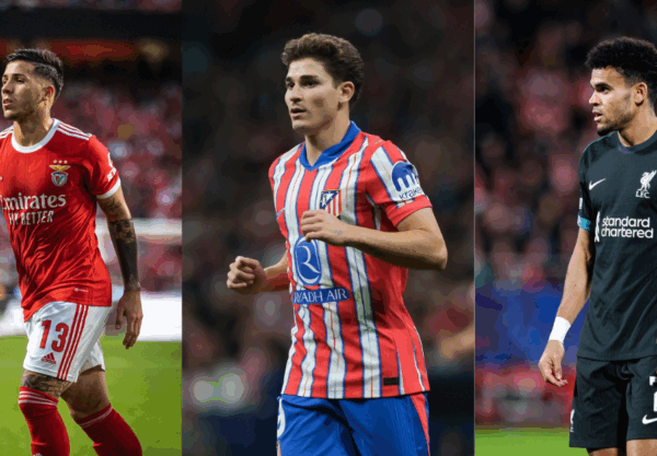 Enzo Fernandez, Julian alvarez, luis Diaz