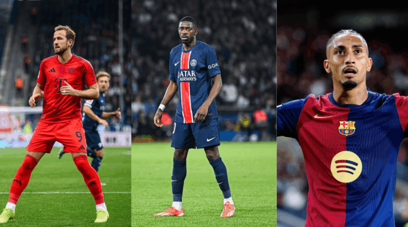 Harry kane, Ousmane Dembele, Raphina