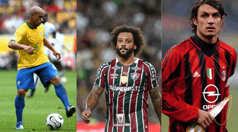 Roberto Carlos, Marcelo, Paolo Maldini
