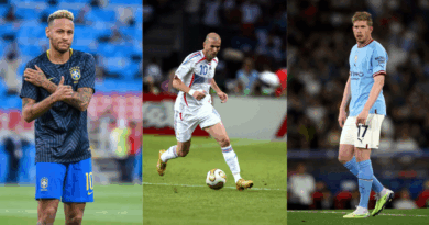 Neymar, Zidane, De Bruyne