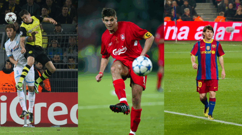 Lewandowski, Gerrard, Messi