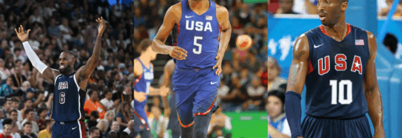 LeBron James, Kevin Durant, Kobe Bryant